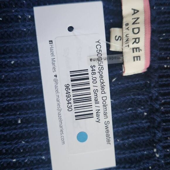 S47 Andree dolman sleeve boxy oversized sweater, runs big, NWT - Picture 9 of 11